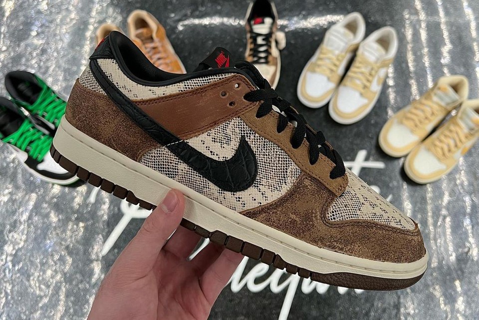 Nike Dunk Low CO.JP "Brown Snakeskin" Shoes Unveiled